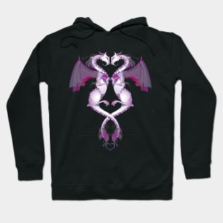 Purple Love Dragons Hoodie